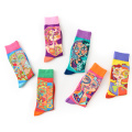 2019 heureux Cartoon Crew Girls Tube Nouveau-né Motif Épais Chaussettes En Coton Animal En Gros